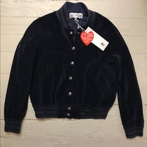 Wild fox velvet graphic bomber